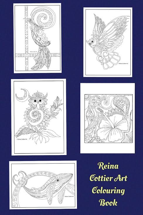 Reina Cottier Art Colouring Book. Series. One